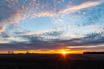 Sunset with Interesting Clouds