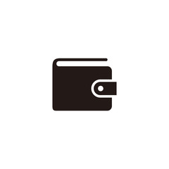Simple wallet flat icon design vector