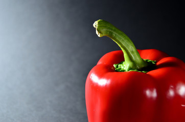 Aim pepper red Bulgarian close-up horizontal oration