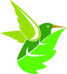green leaf birds logo
