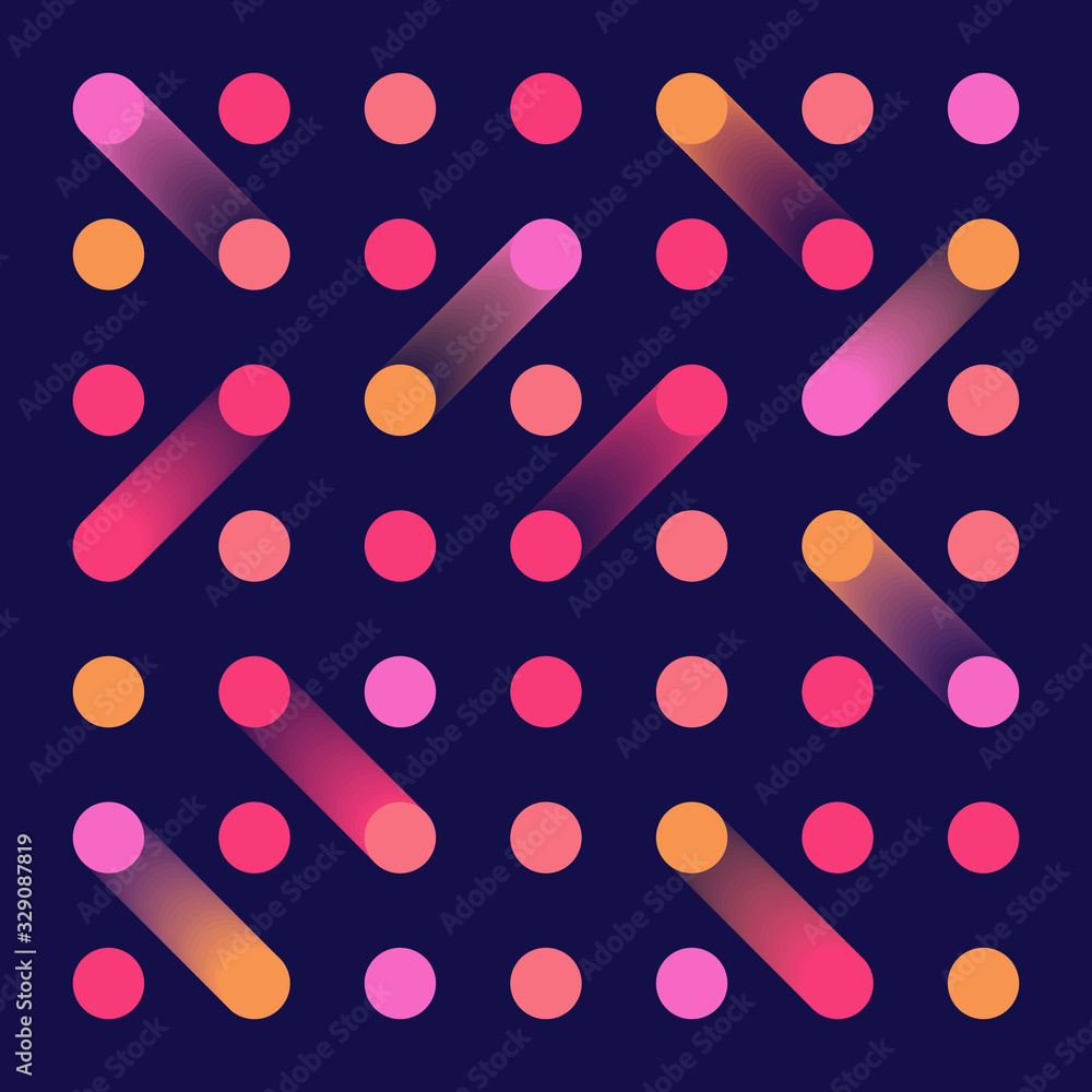 Poster abstract dot science tech cover pattern background. illustration vector eps10