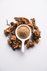 Ayurvedic Chitrak or Sheetraj roots also known as Plumbago zeylanica