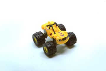 photo of a miniature monster truck as a tool to introduce transportation equipment to children at school © arif saifuloh