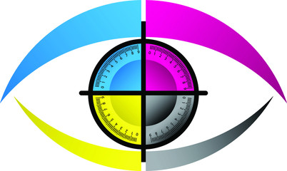CMYK eye logo