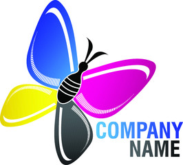 cmyk butterfly logo
