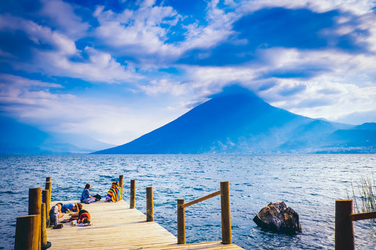San Marcos la Laguna, Lake Atitlan, Guatemala - Powered by Adobe