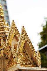 Traditional Thai architecture in city