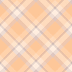 Seamless pattern in awesome pastel orange, beige and grey colors for plaid, fabric, textile, clothes, tablecloth and other things. Vector image. 2