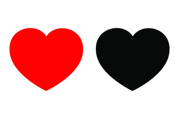 heart icon design element. Logo element illustration. Love symbol icon. Icon of the heart. 