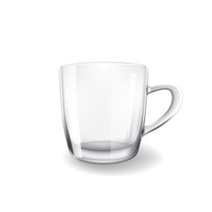 Empty drinking glass cup 3d
