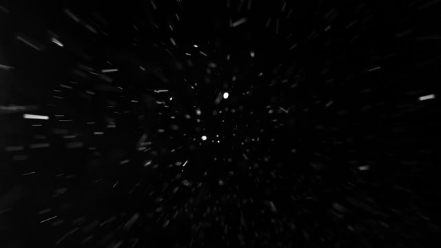 Heavy rains falling on the surface against an isolated background, ant eye view