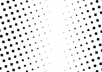 Abstract halftone dotted background. Monochrome pattern with square.  Vector modern futuristic texture for posters, sites, business cards, postcards, interior design, labels and stickers.