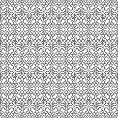 Seamless Pattern Back. Curl Decor