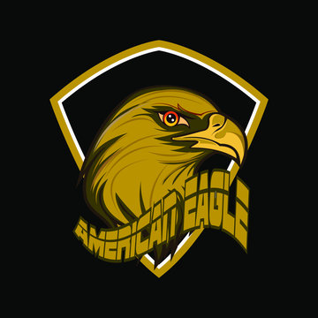 eagle head logo vector image