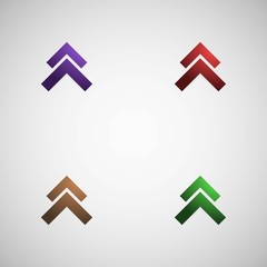 Rectangular Logo with Gradations of Color