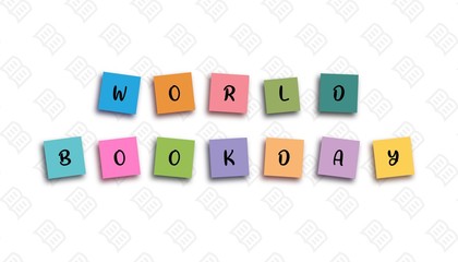 World book day background template.