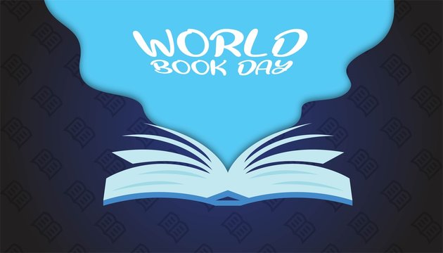 World book day background template.