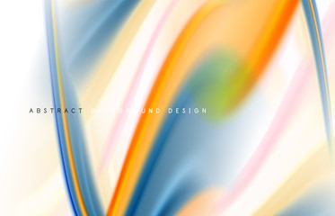 Abstract background - fluid color gradient waves, with dynamic motion line effect. Vector Illustration For Wallpaper, Banner, Background, Card, Book Illustration, landing page