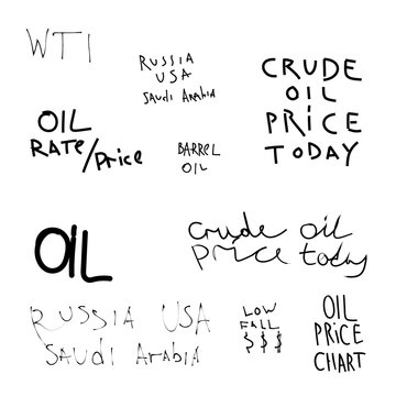 handwritten text on the subject of oil prices