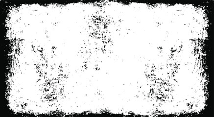 Scratched Frame. Grunge Urban Background Texture Vector. Dust Overlay. Distressed Grainy Grungy Framing Effect. Distressed Backdrop Vector Illustration. EPS 10.