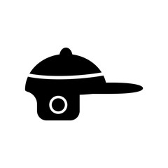 baseball helmet icon design, flat style icon collection