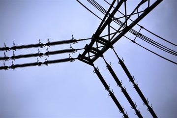 electric pole and wires