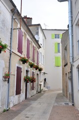 Beautiful little colored street with 