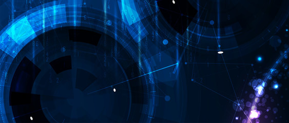 Abstract tech background. Futuristic technology interface