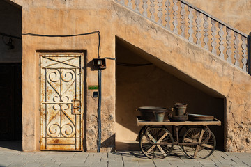 Typical old urban architecture from the Persian Gulf region