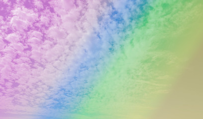 Fototapeta na wymiar Beautiful soft pastel skies and white clouds