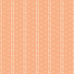 Vector orange dotted lines seamless pattern background