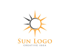 Sun Logo Icon Design Vector