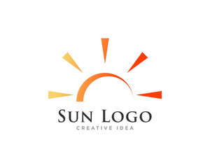 Sun Logo Icon Design Vector