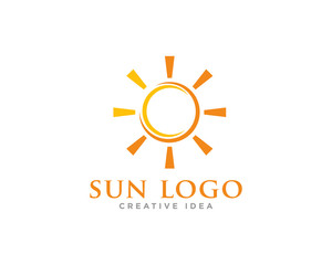 Sun Logo Icon Design Vector