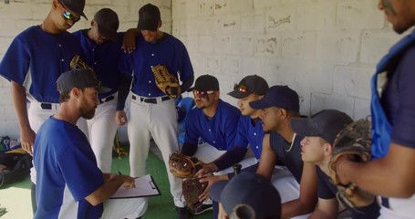 Baseball players preparing the match - Powered by Adobe