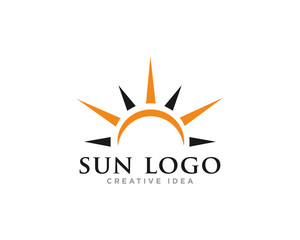 Sun Logo Icon Design Vector