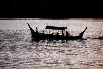 boat on the river