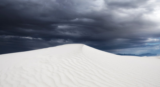 Hurricane, White Sands National Monument, New Mexico, Nature, Wild, Park, National Park, Sand Dune, White Sands, Landscapes, Solitary, Dramatic, Morning Lights, Shadows, Storm, Clouds, Snow