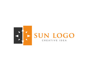 Sun Logo Icon Design Vector