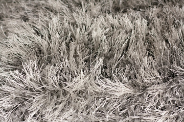 Background of silver gray carpet with a long pile