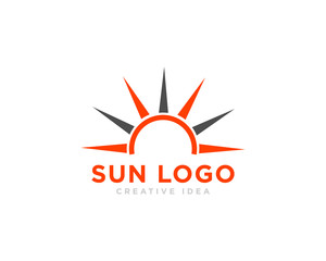 Sun Logo Icon Design Vector