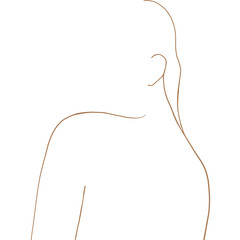 Continuous line, drawing of woman face, fashion concept, woman beauty minimalist, vector illustration for t-shirt, slogan design print graphics style. One line fashion illustration