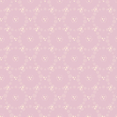 Vector pink pale dots seamless pattern background