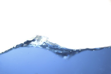 Water,Water splash isolated on white background with air bubble and a clean water.