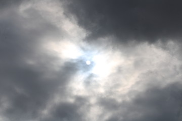 dramatic sky with clouds