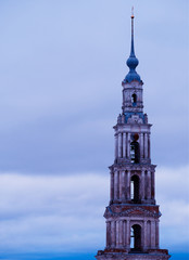Fototapeta na wymiar Orthodox bell tower church architecture background