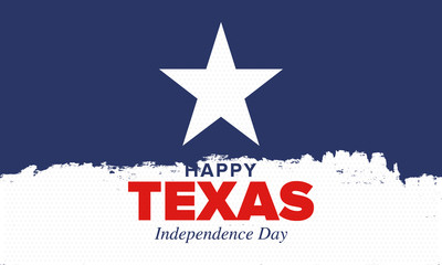 Texas Independence Day. Freedom holiday in Unites States, celebrated annual in March. Lone star flag. Texas flag. Patriotic sign and elements. Poster, card, banner and background. Vector illustration