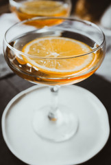 Cocktail with orange