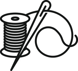 Thread needle icon