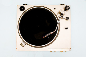 Closeup of turntable